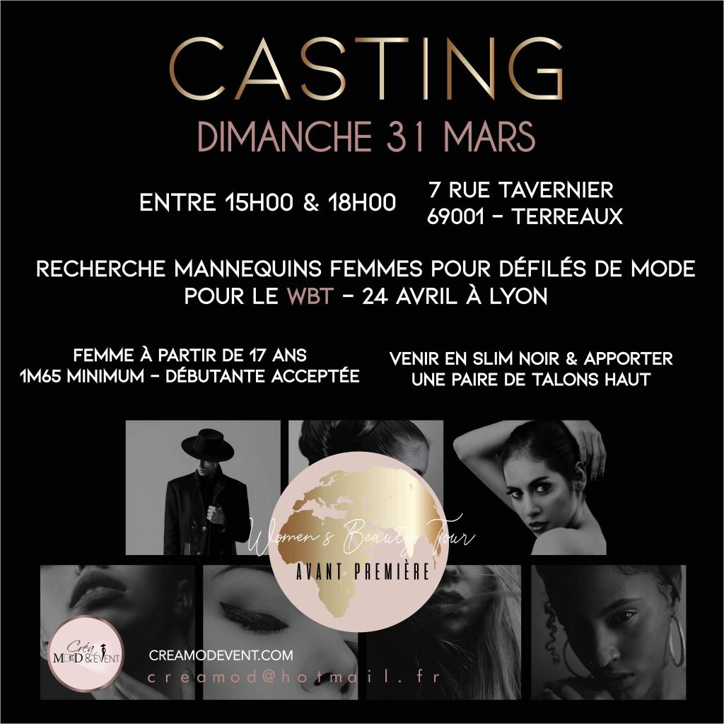 Casting: A l'occasion du défilé Bardeylicious qui aura lieu le 24 Avril, nous recherchons des modèles femmes. Présentez vous au casting le dimanche 31 Mars 2019 dès 15h